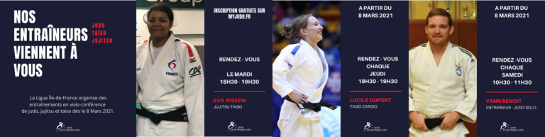 Sessions visio-pratiques Judo et JuJitsu gratuites